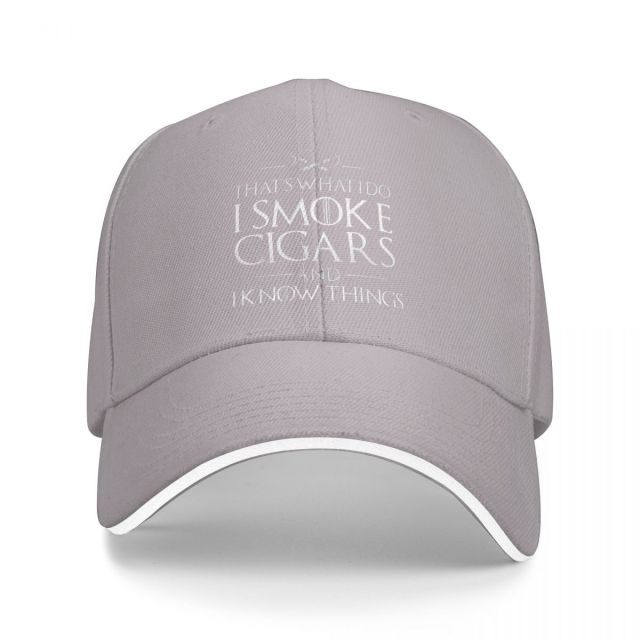 I Smoke Cigars Cap Snapback Hat for Men And Women Multicolor Fits All.